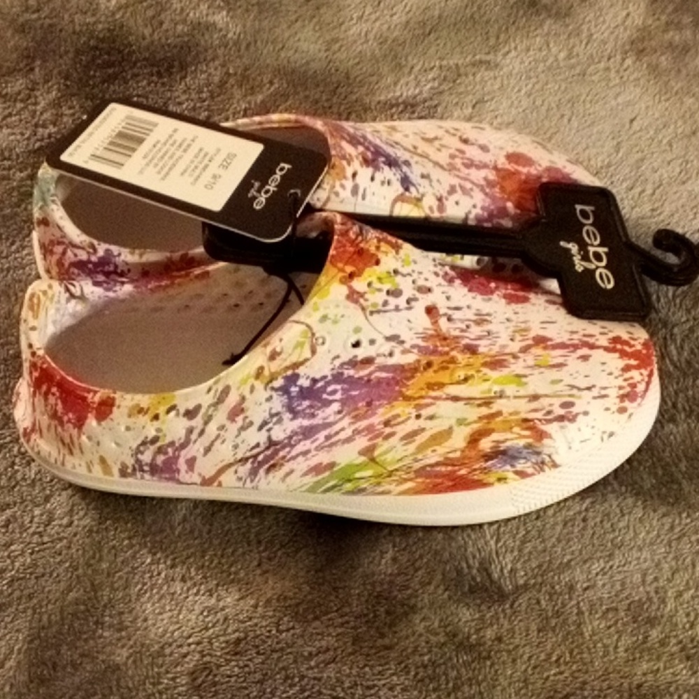 NEW BEBE SLIP ON GIRLS SHOES SIZE 9/10